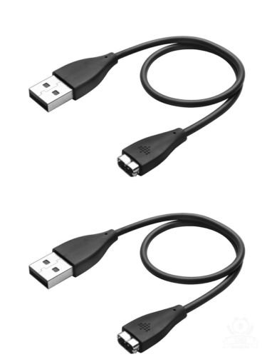 FocalTop Lot de 2 câbles de charge USB pour bracelet Fitbit Charge HR