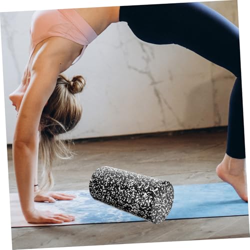 Rodillo de espuma ligero para ejercicio, masaje muscular y columna vertebral, para espalda y cuerpo completo, material de alta densidad, portátil, herramienta fitness para circulación y flexibilidad (30 x 15 cm) miniatura 4