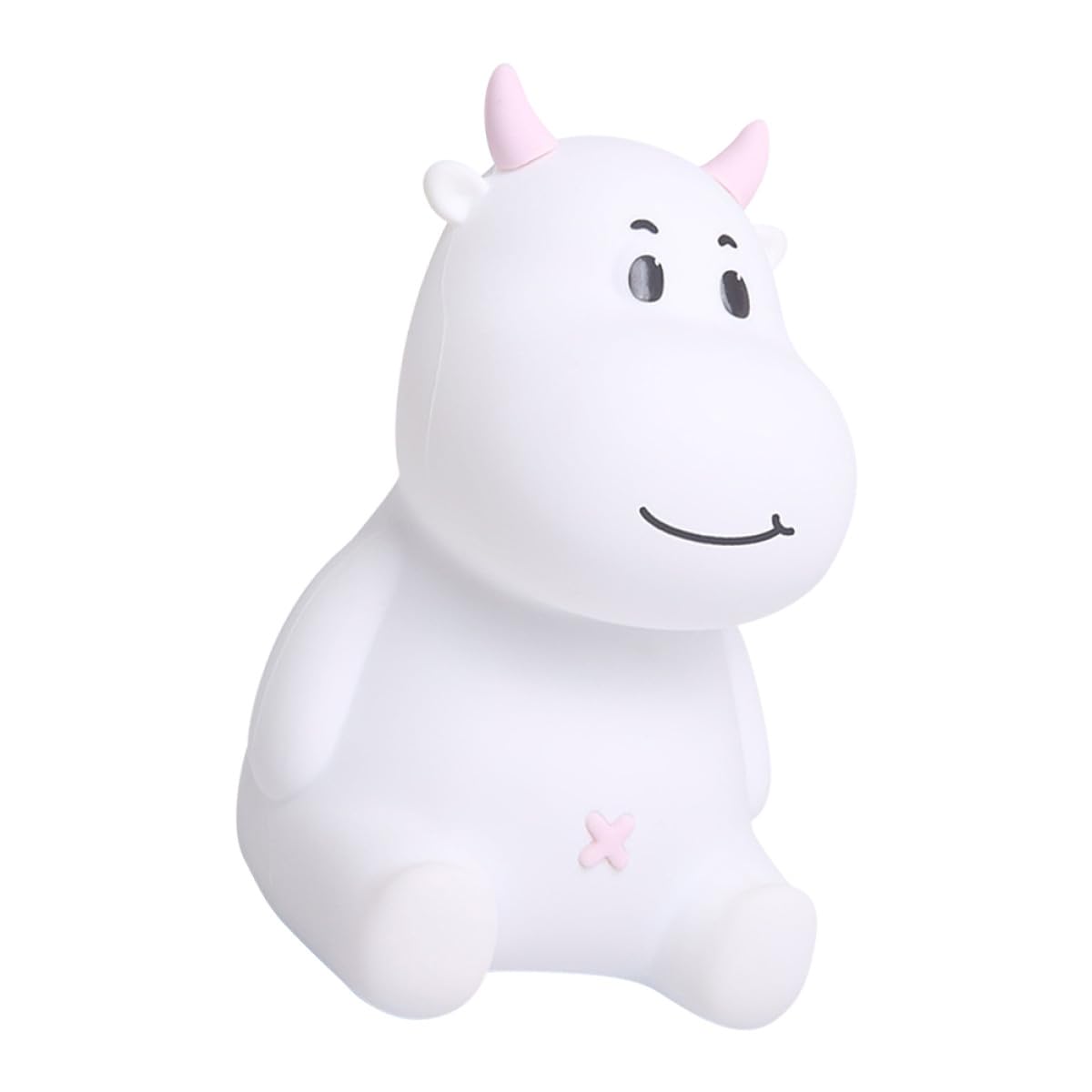 Toyvian Kuhlicht Nachtlicht Tischlampe 1 Satz, 1200mah Silikon Rosa