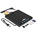 Produktbild Externer CD-/DVD-Laufwerk, externer DVD-/CD-Brenner USB 3.0 und Typ-C mit SD-/TF-Kartenleser und USB, DVD-ROM, CD-RW, VCD für Windows 7/8/10/Vista/XP/Mac OS, Laptop, Desktops