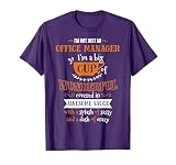 Inked OFFICE MANAGER Big Cup Of Awesome Sassy Classy Crazy T-Shirt