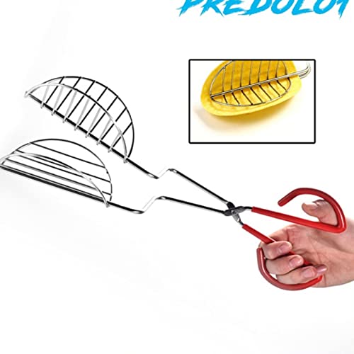 Stainless Steel Taco Shell Tongs, Taco Shell Maker, Metal Taco Press Mold with Long Handle, Kitchen Tortilla Fryer Tongs - Image 4