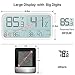 BFOUR Hygrometer Indoor Thermometer, Hygrometer Humidity Gauge Room Thermometer Digital Hygrometer Indoor Temperature Humidity Monitor High-Precision Digital Sensor(HD Large Display)