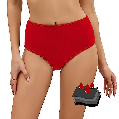 Image of Leoparts Period Swimwear Leakproof Bikini Bottoms Black High Waisted Coverage Swimsuit Bottom for Girls Teens Women