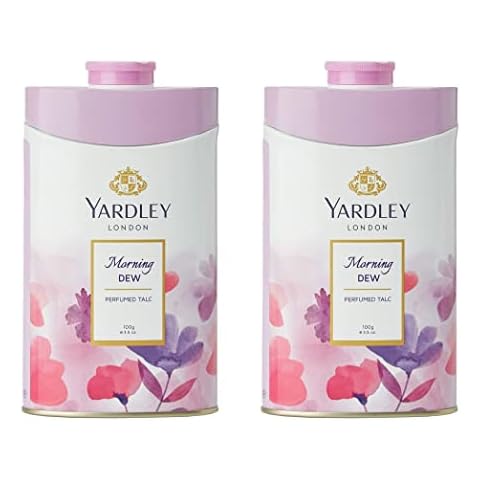 2 x 100g Yardley London Morning Dew Perfumed Talc for Women Cover