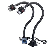 VHVWMBAV 1pcs LED Computerized Numerical Control Machine Tool Work Lamp Lathe Long Gooseneck Workshop Working Lights 3/6/9W Super Bright Industrial Lamp Sewing(Clip Base,3W)