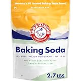 ARM & HAMMER Baking Soda, Multi-Purpose 100% Pure Sodium Bicarbonate Powder for Cooking, Baking, Cleaning, Laundry, Deodorizing, DIY & More, 2.7 Lbs