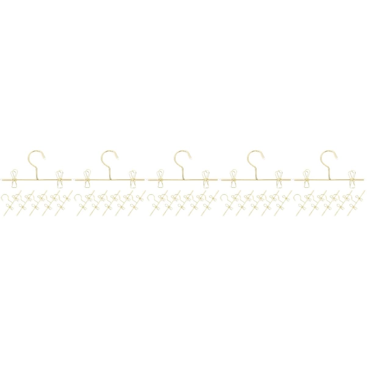 Cintre pour bébé poupée et nuisette en fer doré : support miniature ultra résistant