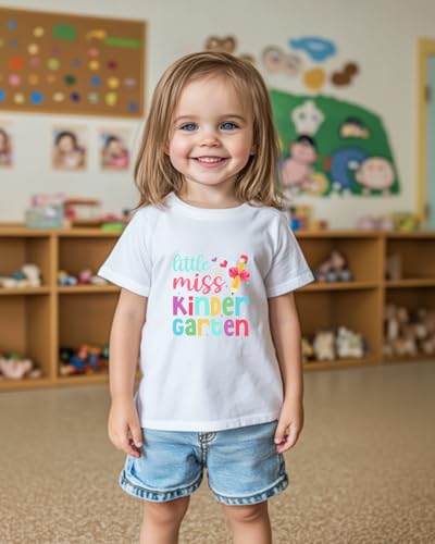 Image of Kindergarten Shirt for Girls Boys Kids Toddler First Day of School Shirts Back to School in My Kindergarten Era Tshirt 2T-7Y