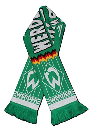 Werder Bremen | Soccer Fan Scarf | Premium Acrylic Knit, Green, White, Large