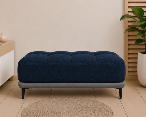 Image of Solid Wood Standard Ottoman Bench Stool | Pre-Assembled | Suitable for Living Room, Bedroom, Lounge & Office