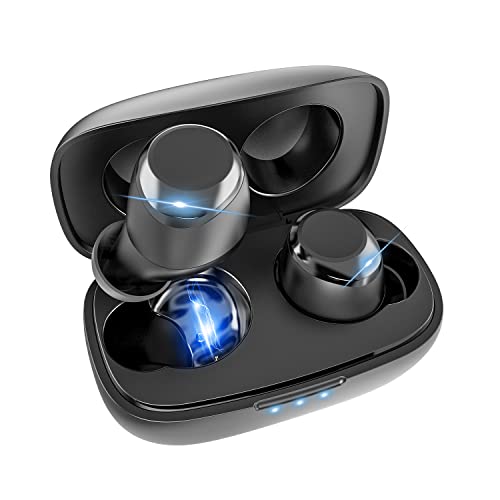 TECNO True Wireless Bluetooth Earbuds with Microphone, CVC 8.0 Noise Cancelling Earbuds Wireless Bluetooth, Aptx Low Latency Earbuds Built in Mic, Waterproof Bluetooth Headphones Touch Control, BDE01