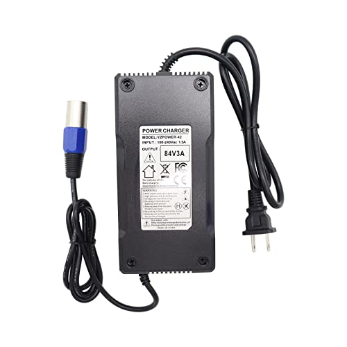84V 3A Lithium Battery Charger Ac Adapter Power Supply For 20S 72V Lithium Li-Ion Batteries Pack With 3 Pin Xlr Plug #TOP1
