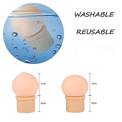 Silpecwee 1Pc Nail Sponges Pen, Ombre Nail Brush Double Head Nail Art Brush Nail Brushes Manicure Brush Nail Art Tools For Salon Diy With 16Pcs Replaceable Sponge Heads (Pink) #TOP4