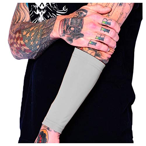 Tat2X Tattoo Cover Up Sleeve - Forearm 9" - Silver - M/L - 1 Sleeve