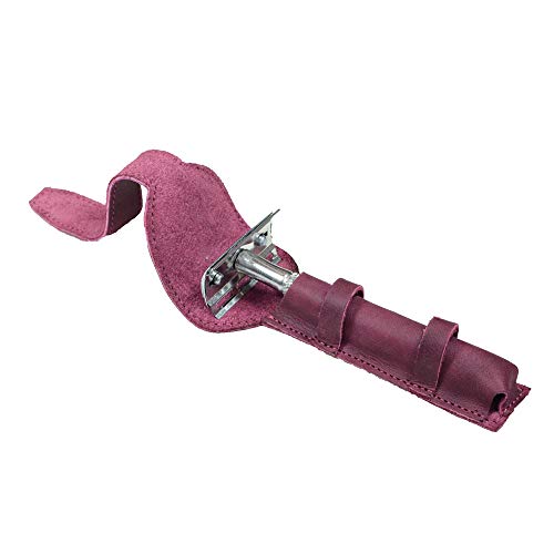 Hide & Drink, Leather Double Edge Safety Razor Protective Case/Shaving Travel Pouch Handmade :: Sangria