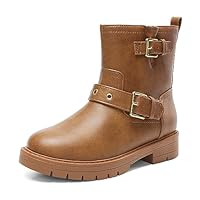 DREAM PAIRS Girls Ankle Boots Waterproof Side Zipper Booties for Little Kid/Big Kid