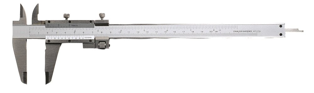 CNC QUALITÄT Taschen-Messschieber 200 mm m. Feineinstellung