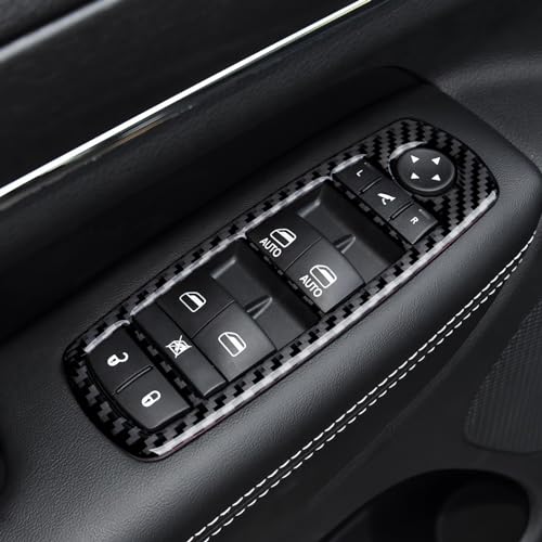 Image of Window Control Switch Decals for 2011-2026 Dodge Durango /Charger /Ram /Chrysler 300 /2011-2021 Jeep Grand Cherokee WK2 Accessories Stickers