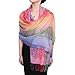 Neelamvar Fashion Colorful flowers Jacquard cotton pashmina Women Wrap Shawl tassels Scarves 75