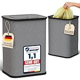 müllsackständer metall ✅ VIELSEITIG NUTZBAR – Eignet sich auch als Pfandflaschen Behälter, Wäschesammler oder Abfallbehälter – ein moderner Alleskönner für jeden Raum im Haushalt.