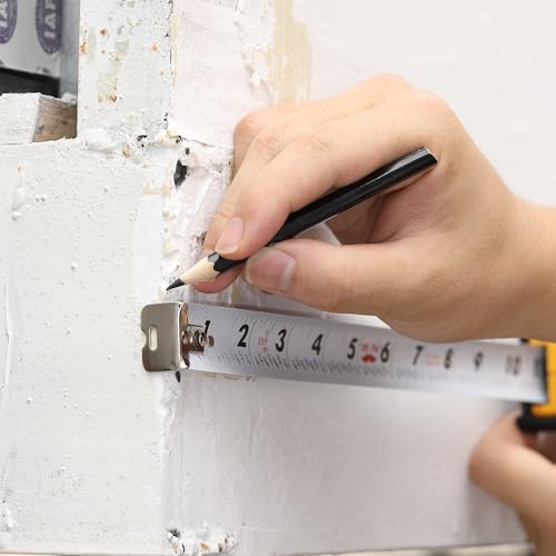 Image of Mr. Pen- Tape Measure, 25-Foot, Yellow, Double Sided Steel Measuring Tape Measure with Fractions, Easy Read Tape Measure 25 ft, Steel Tape Measure, Retractable Measuring Tape Retractable