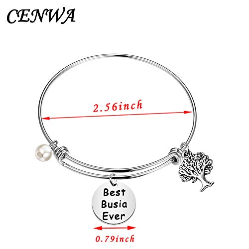 CENWA Best Busia Ever Bracelet Gift for Busia for Mom Grandma2