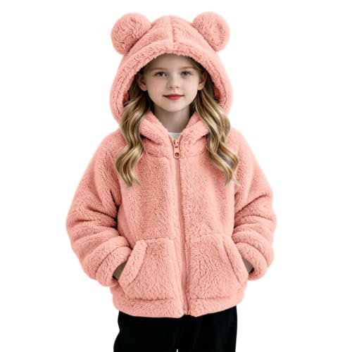 Toddler Baby Girls Fleece Jacket Fuzzy Warm Zip Up Winter Coat 18-24 Months - image 2