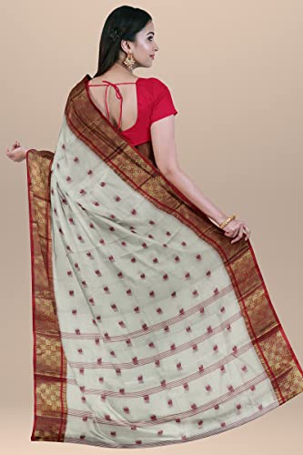 Image of Woven Tangail Pure Cotton Saree