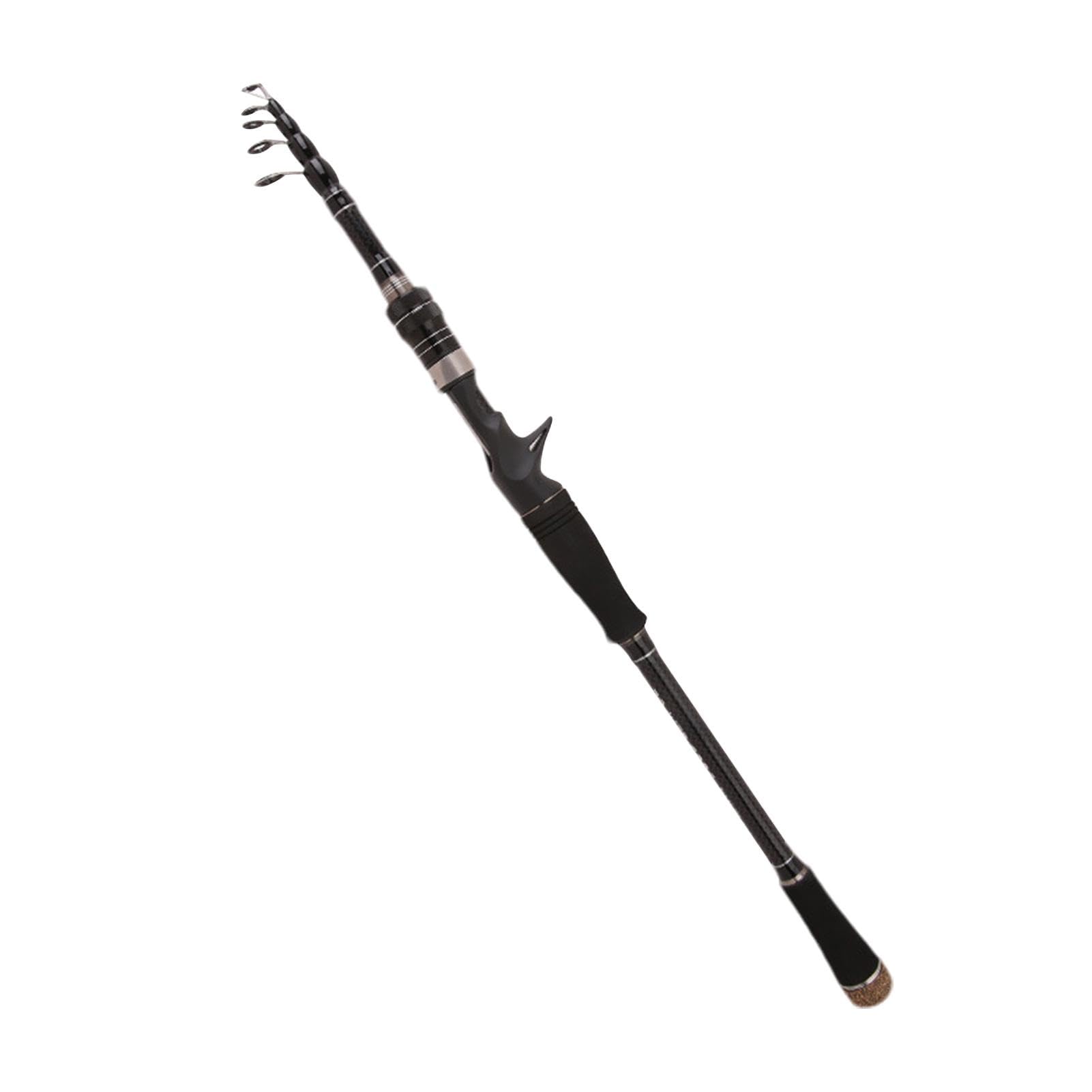 Caña de pescar extensible de fibra de carbono que soluciona el espacio de viaje 8