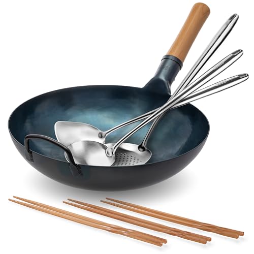 Set YOSUKATA Wok Carbon Steel y Utensilios miniatura 1