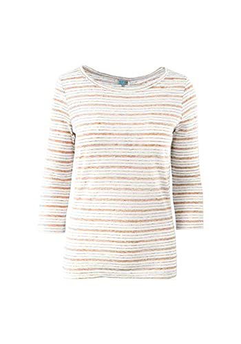 T-shirt en lin UTENOS pour femme orange en taille L