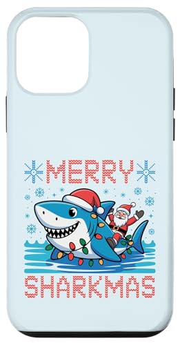 Merry Sharkmas AO[Z[^[ T^V[N NX}XCg X}zP[X iPhone 12 mini p
