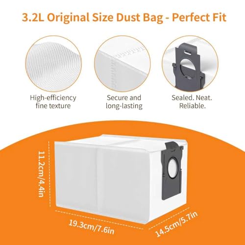Image of 26Pcs Replacement Parts Kit Compatible with E30 Ultra, Dreame L10s Ultra Gen 2, L10s Pro Ultra Heat, X30 Ultra, L40s Ultra AE /CE Robot Vacuum Accessories with Mop Pads, Dust Bags, Filters, Brushes