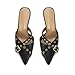 Dsevht Tacones negros de gatito para mujer Imagen de Dsevht Tacones negros de gatito para mujer