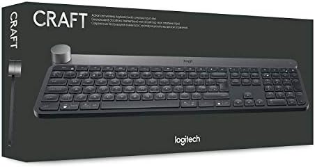 Logitech Craft Advanced Keyboard With Creative Input Dial, Zaawansowana Klawiatura Z Kreatywnym Pokrętłem Wejściowym,Pc - Szary,920-008504