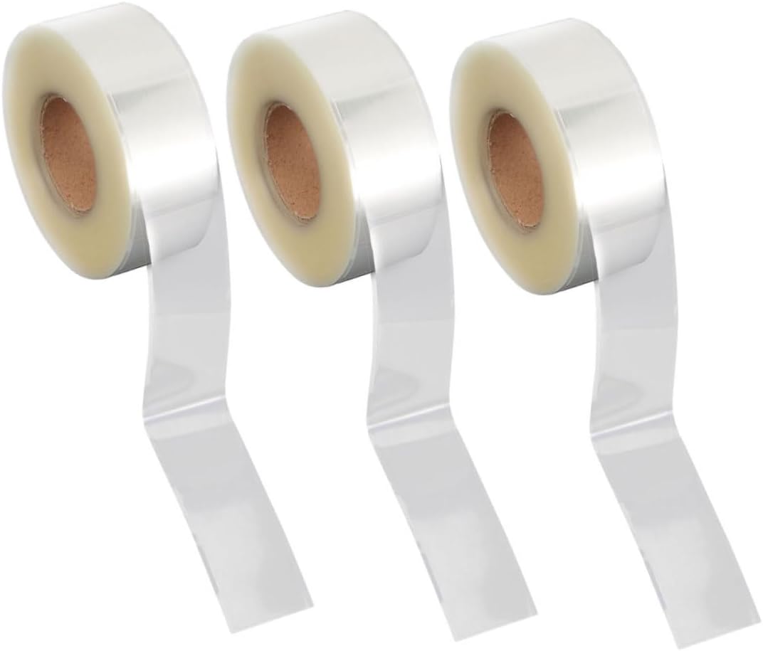 ERINGOGO 3 Rolls Plastic Book Label Protectors Waterproof Scratch-Resistant Stickers for Barcodes Library Books and