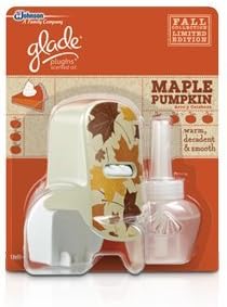 Glade PlugIns Scented Oil Warmer & (1) Refill ~ Maple Pumpkin