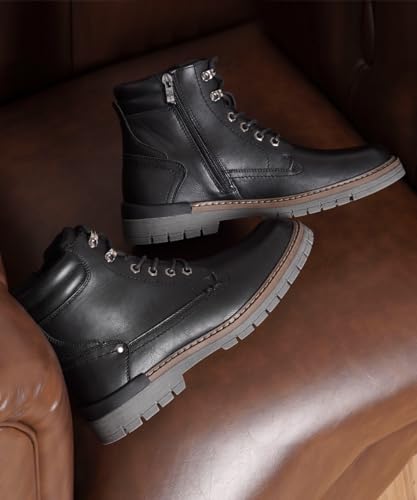 Image of Jousen Mens Boots Fashion Casual Boot Hiking Zipper Chukka Boots for Men