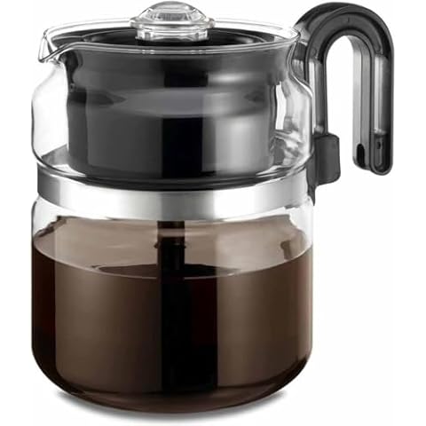 CAFÉ BREW COLLECTION Glass Stovetop Percolator Coffee Pot Cover