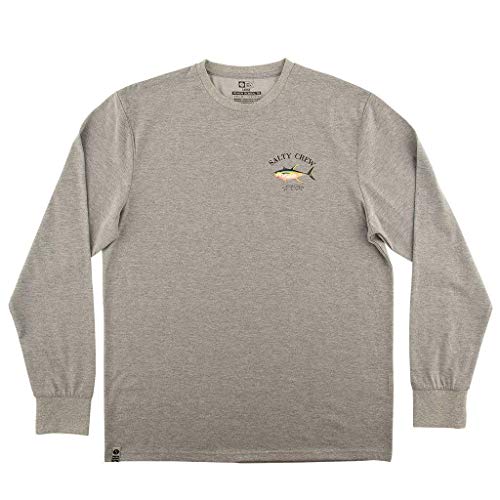 Salty Crew Mens Ahi Mount Tech LS Tee, Adult, Navy, L