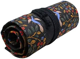 STOBOK 48 Slots Pen Wrap Roll Wrap Holder Pencil Case Coloring Pencil Roll Organizer for Adult Artist Students Painter