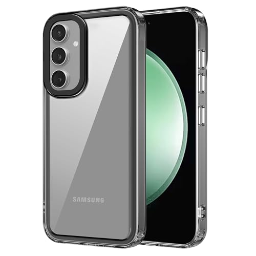 amazon basics Back Case Cover for Samsung Galaxy S24 Plus 5G | Compatible for Samsung Galaxy S24 Plus 5G Back Cover | Case Cover with Camera Protection | (TPU + PC | Translucent Black)