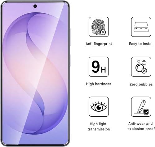 Image of FabeKeee Borderless Military-Grade Gorilla Tempered Glass for Samsung Galaxy S26 (Transparent) Case Friendly Full Screen Coverage with Installation Kit, Pack of 2