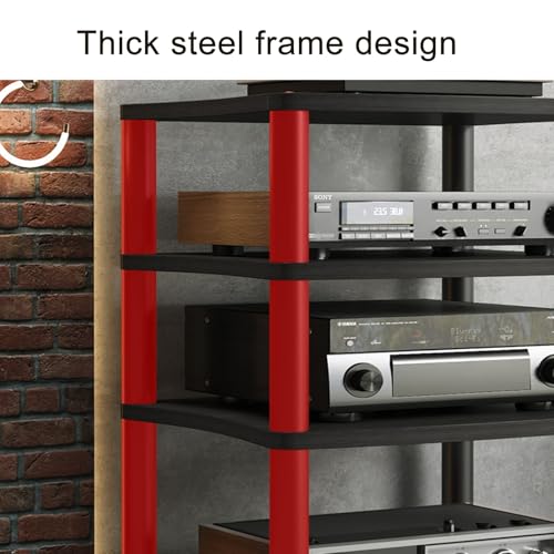 Support multimédia audio vidéo à structure ouverte pour aération Hi-Fi