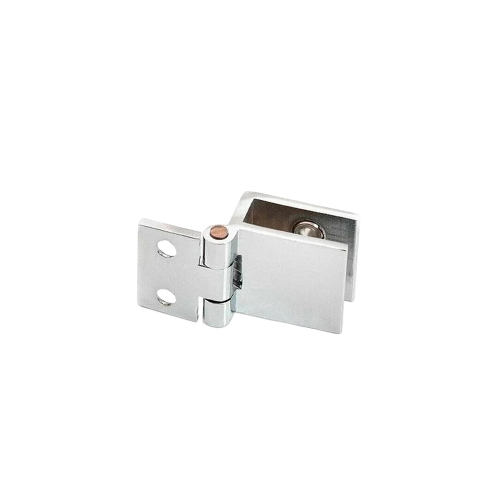 Hinges, Glass Door Hinge Clamp Bathroom Shower Hinges Cabinet Cupboard Hardware Zinc Alloy(Silver 0 Degree)