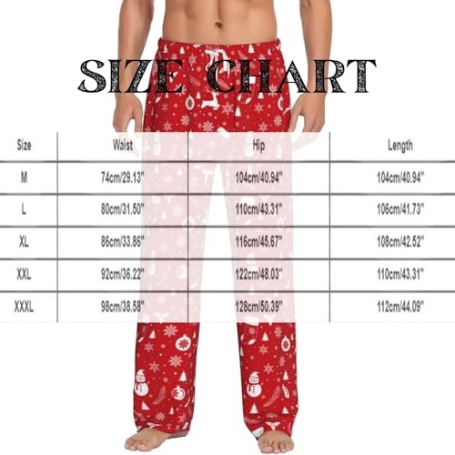 Christmas Pajama Pants Unisex Couples Wide Leg Funny Cute Print Lounge Pj Bottoms Pockets Casual Comfy Soft Apparel4