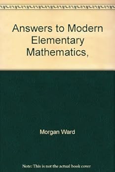 Hardcover Answers to Modern Elementary Mathematics, Book