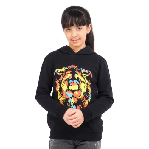 Image of Real Basics Girls Cotton Hooded Sweatshirt (Pack of 1)