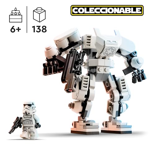 LEGO 75370 Star Wars Meca Soldado Imperial, Maqueta de Figura de Acción para Construir con Piezas Articuladas, Cabina para Minifigura y Gran Cañón de Disparo, Juguete Coleccionable - imagen 2
